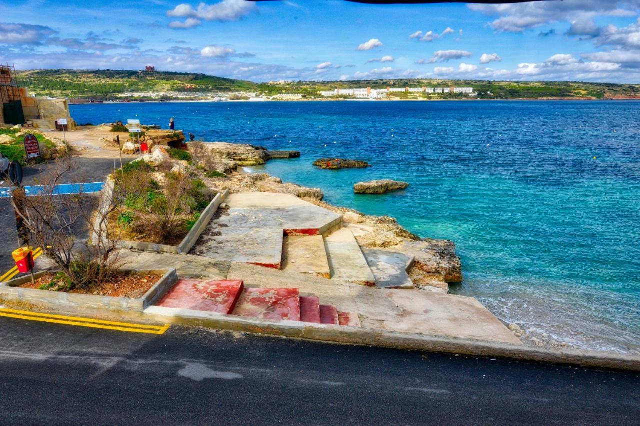 Beachfront With Seaviews Apartment No56 Award Winner Unbeatable Location For Closeness To The Sea Ideal For Guests Looking For Winter Spring And Autumn Breaks In Sunny Malta Also Ideal For Coastal Hikers Мелліха Екстер'єр фото